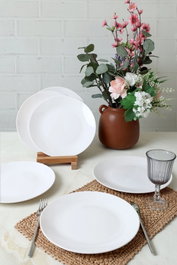 Hermia Set de Servicio de Pastel de 6 Piezas Blanco